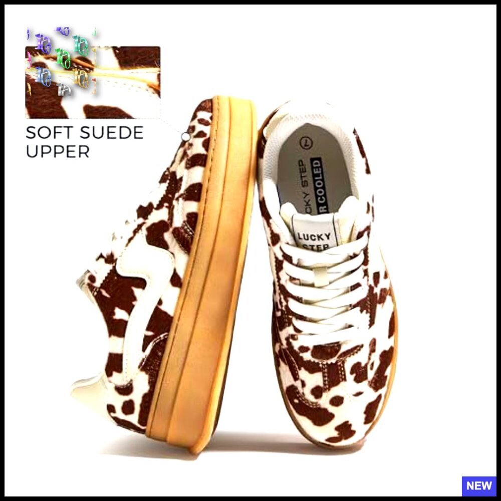 Platform Sneakers Chunky Sole Suede Faux Leather Casual Walking Shoes Retro - Picture 3 of 7